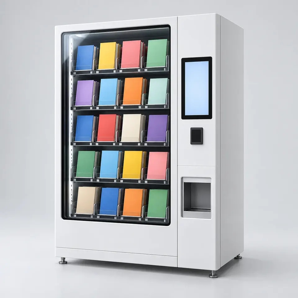 Book Vending Machine AI concept illustration